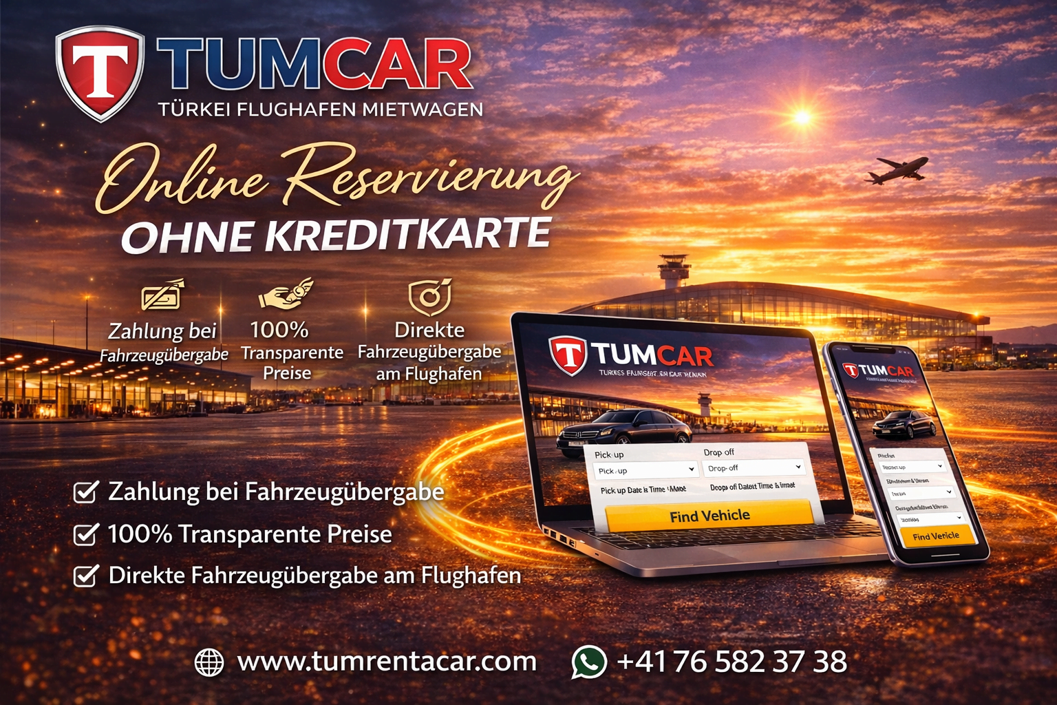 Reservierung ohne Kreditkarte