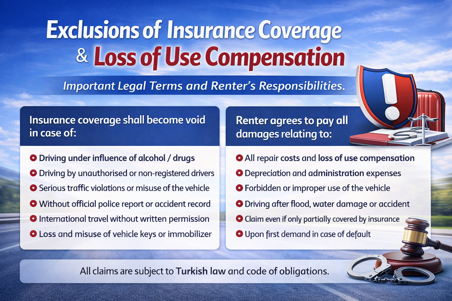 EXCLUSIONS OF INSURANCE COVERAGE